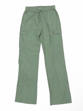 Love Tree Linen Blend Olive Drawstring Waist Pants